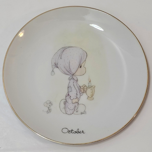 Precious Moments Months of the Year Plates - October - Picture 4 of 11